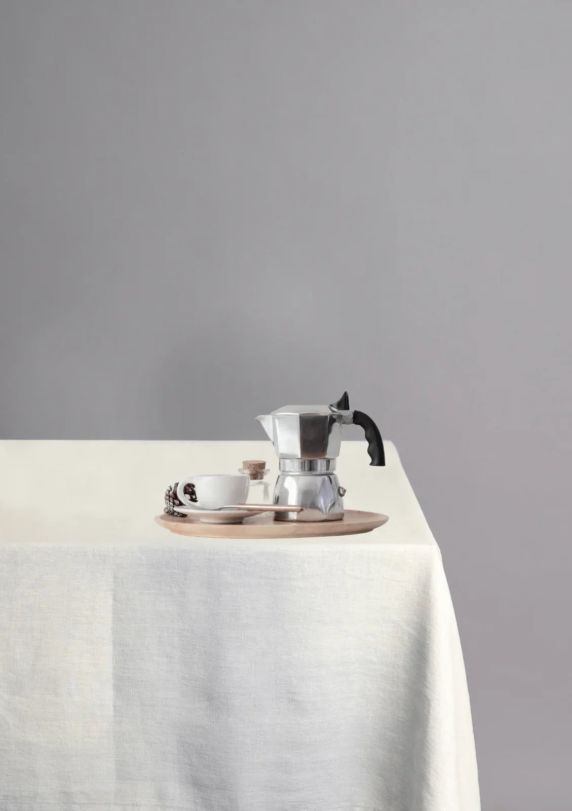 TABLE Ø1 - EUROPEAN FLAX LINEN TABLECLOTH WITH MONOGRAM - Image 8