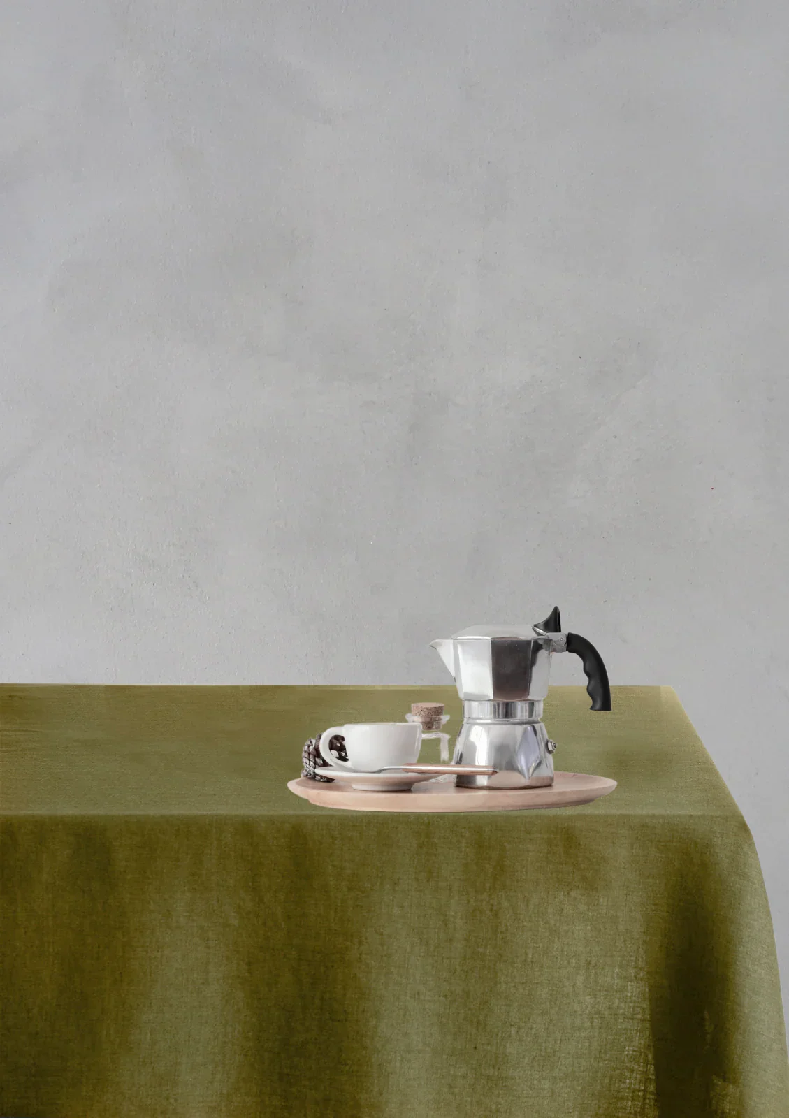 TABLE Ø1 - EUROPEAN FLAX LINEN TABLECLOTH WITH MONOGRAM - Image 9