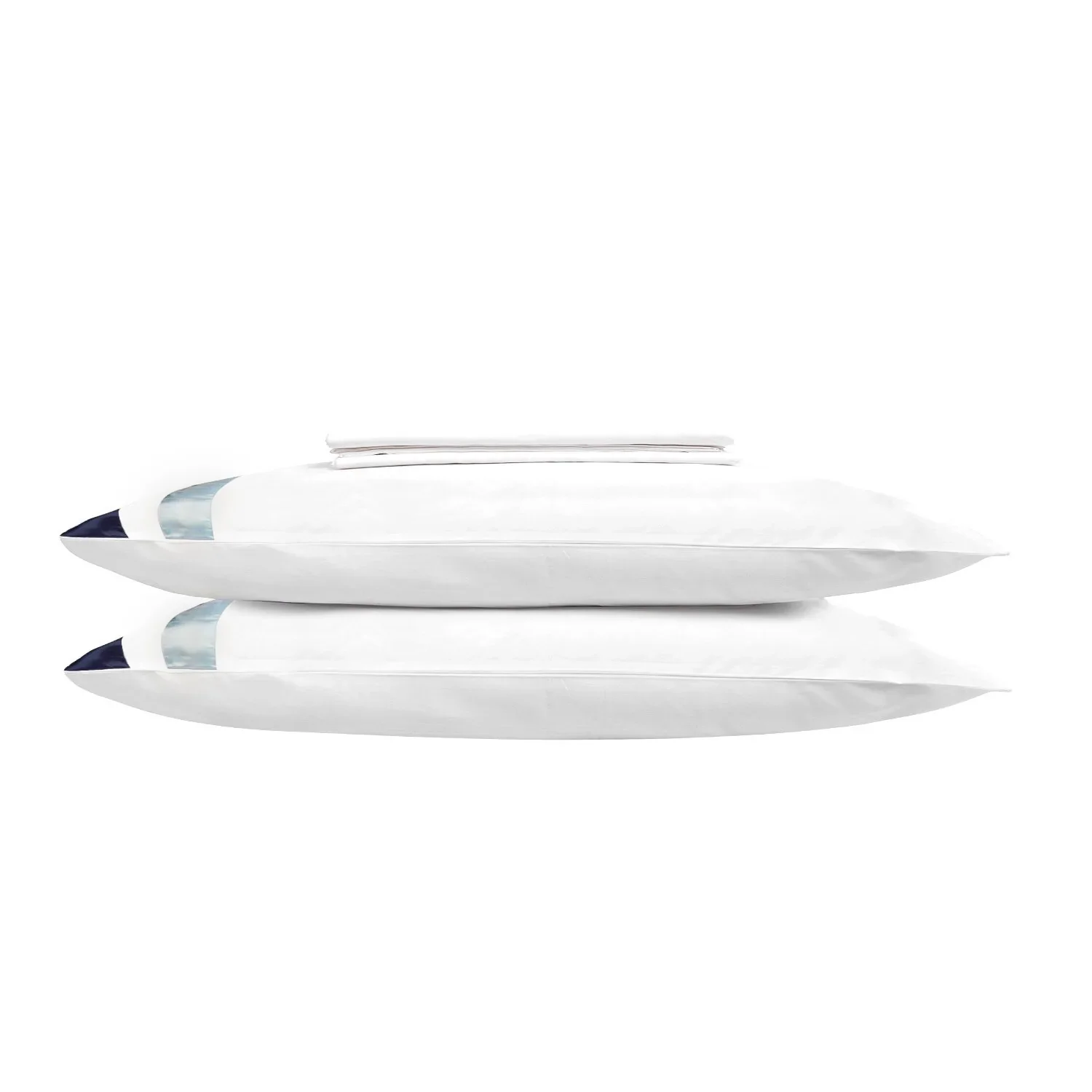 400TC PERCALE WHITE BEDDING SET - Satin Curaçao - Image 3