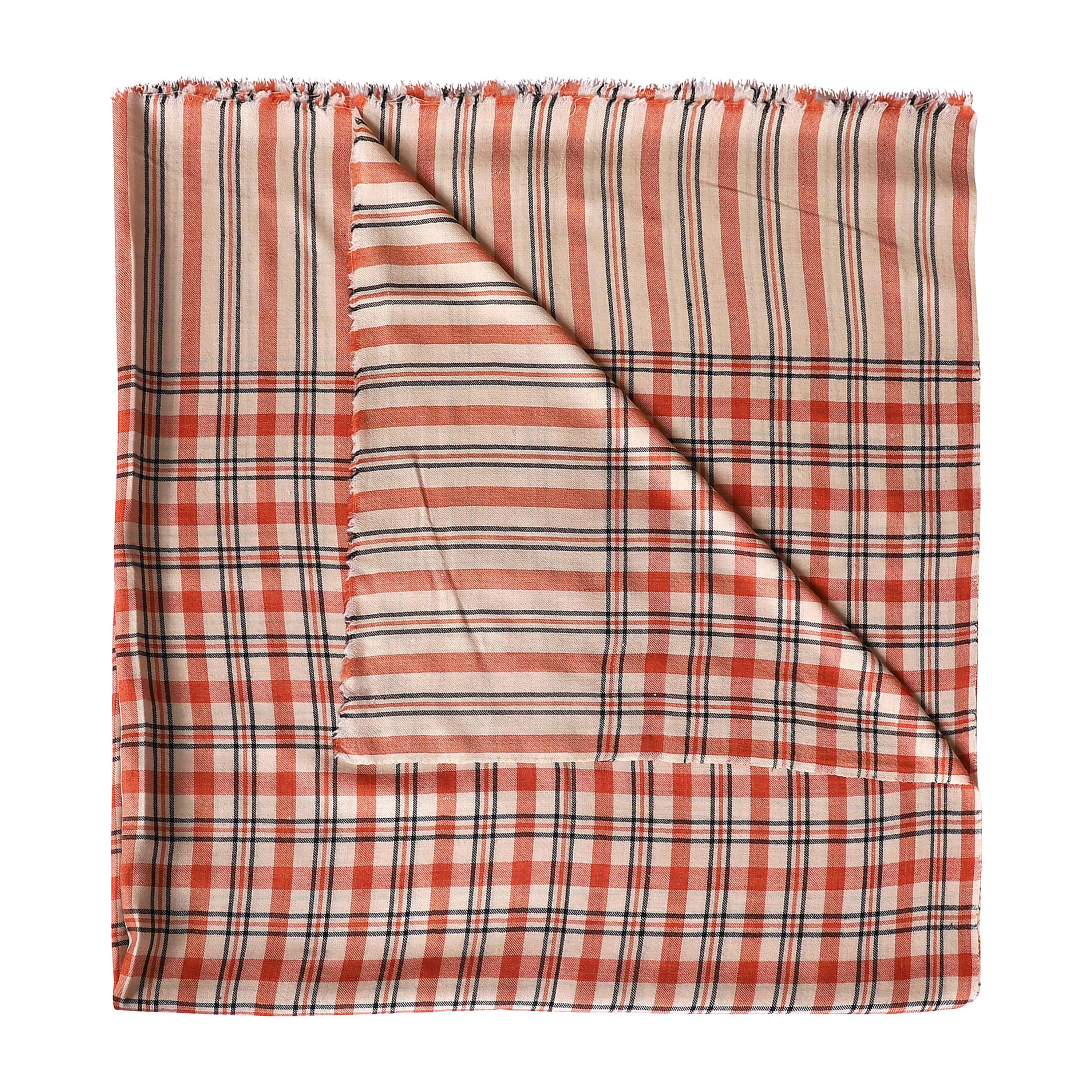 EDIT Ø1 - 100% Cashmere Checkered Bed Throw