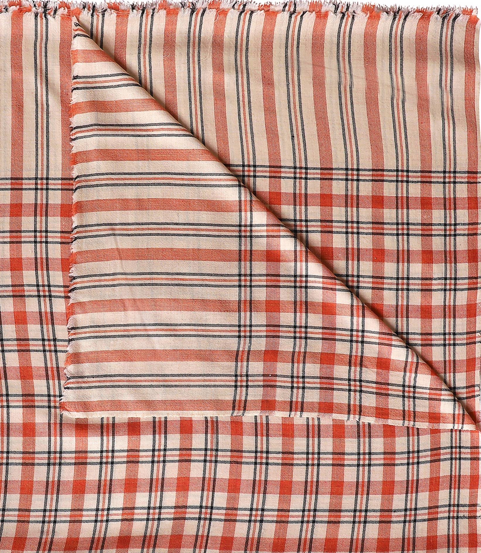 EDIT Ø1 - 100% Cashmere Checkered Bed Throw - Image 2