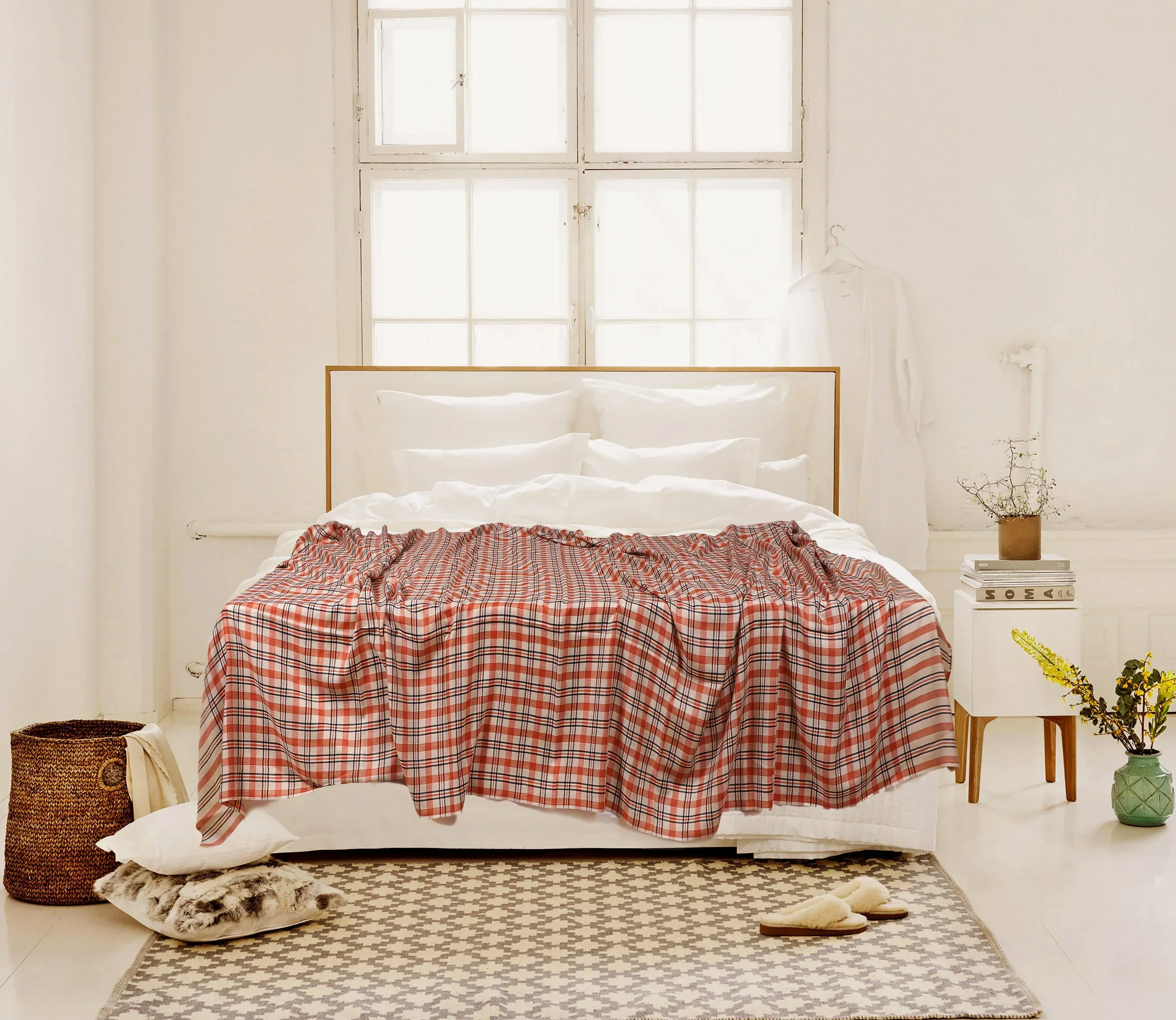 EDIT Ø1 - 100% Cashmere Checkered Bed Throw - Image 3