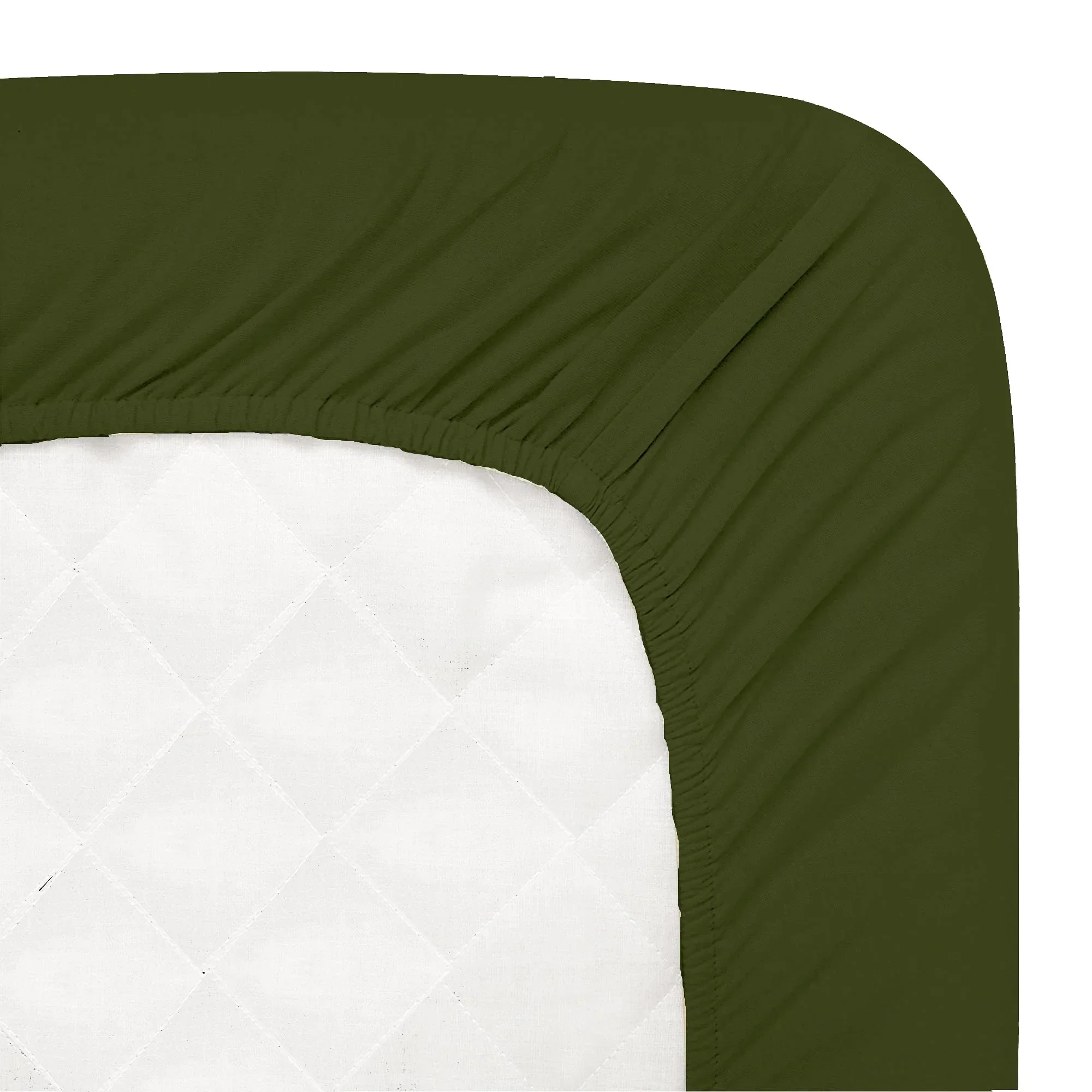 CRIB TALES CHAPTER 3 - ORGANIC OLIVE MONOGRAM CRIB SHEET - Image 3