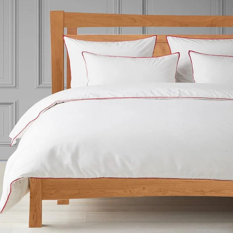 RELEASE 6 - RED PIPING 500TC SATEEN DUVET COVER