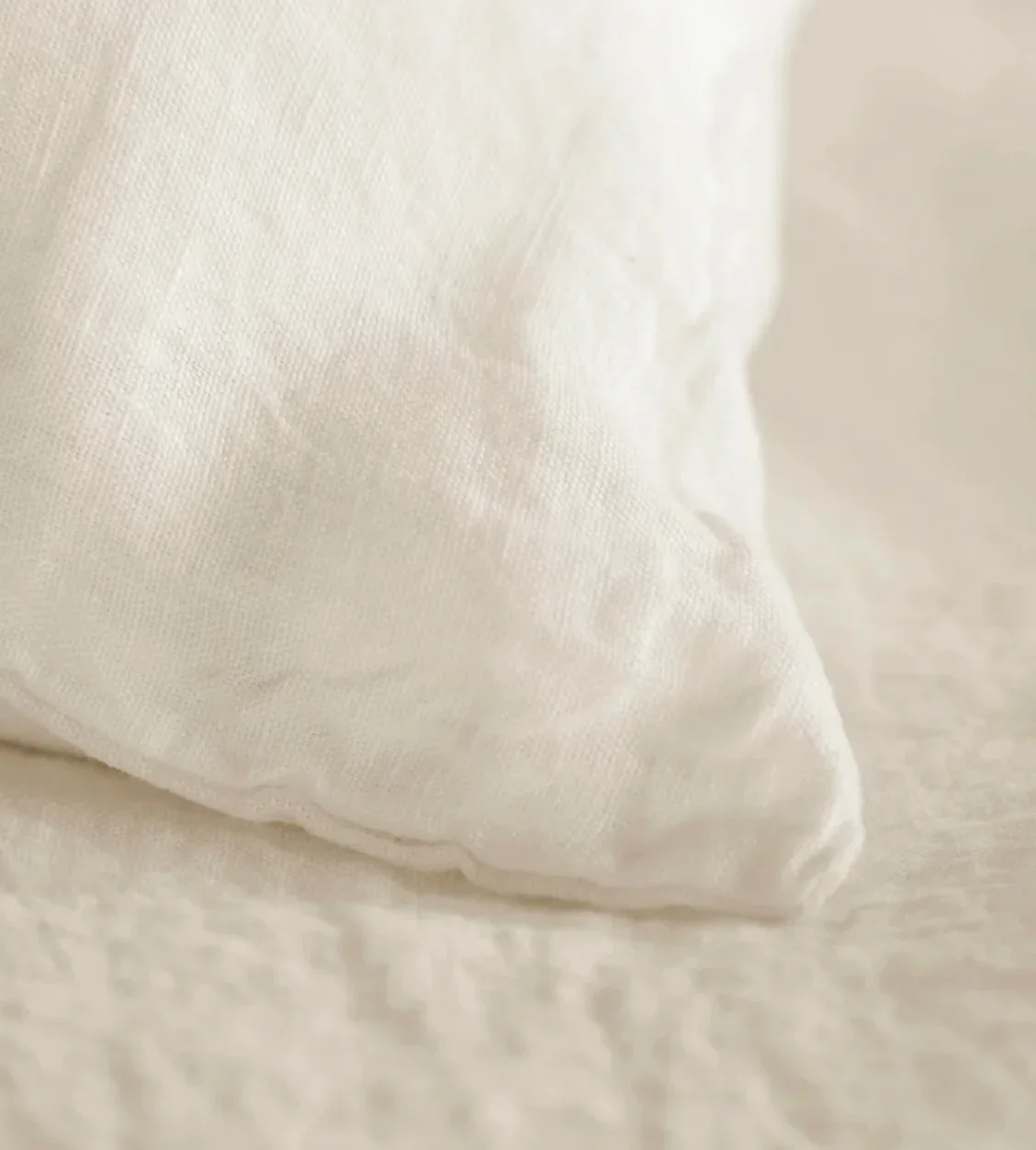 CREAM IVORY LINEN DUVET COVER - Image 3