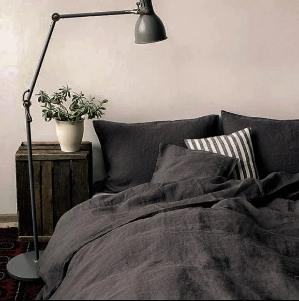 SLATE - DARK GREY BED SHEETS PURE LINEN - Image 2