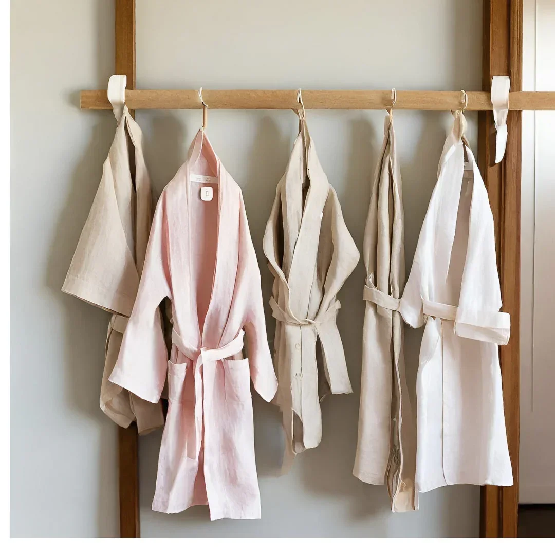 Delightful Dreamer - OATMEAL MONOGRAMMED CHILDREN ROBE - Image 4
