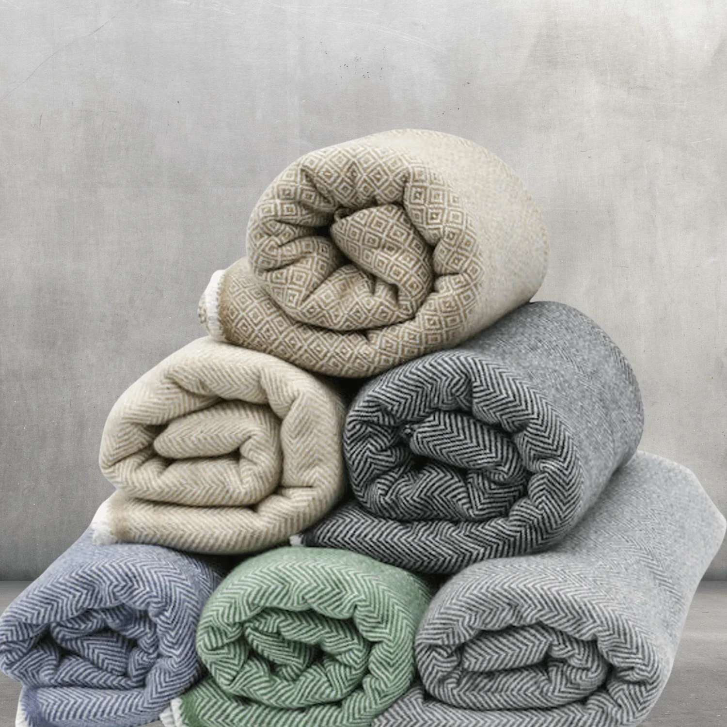 EDIT Ø2W - Pashmina Wool Throw Blend Herringbone COLOUR Series - Image 3