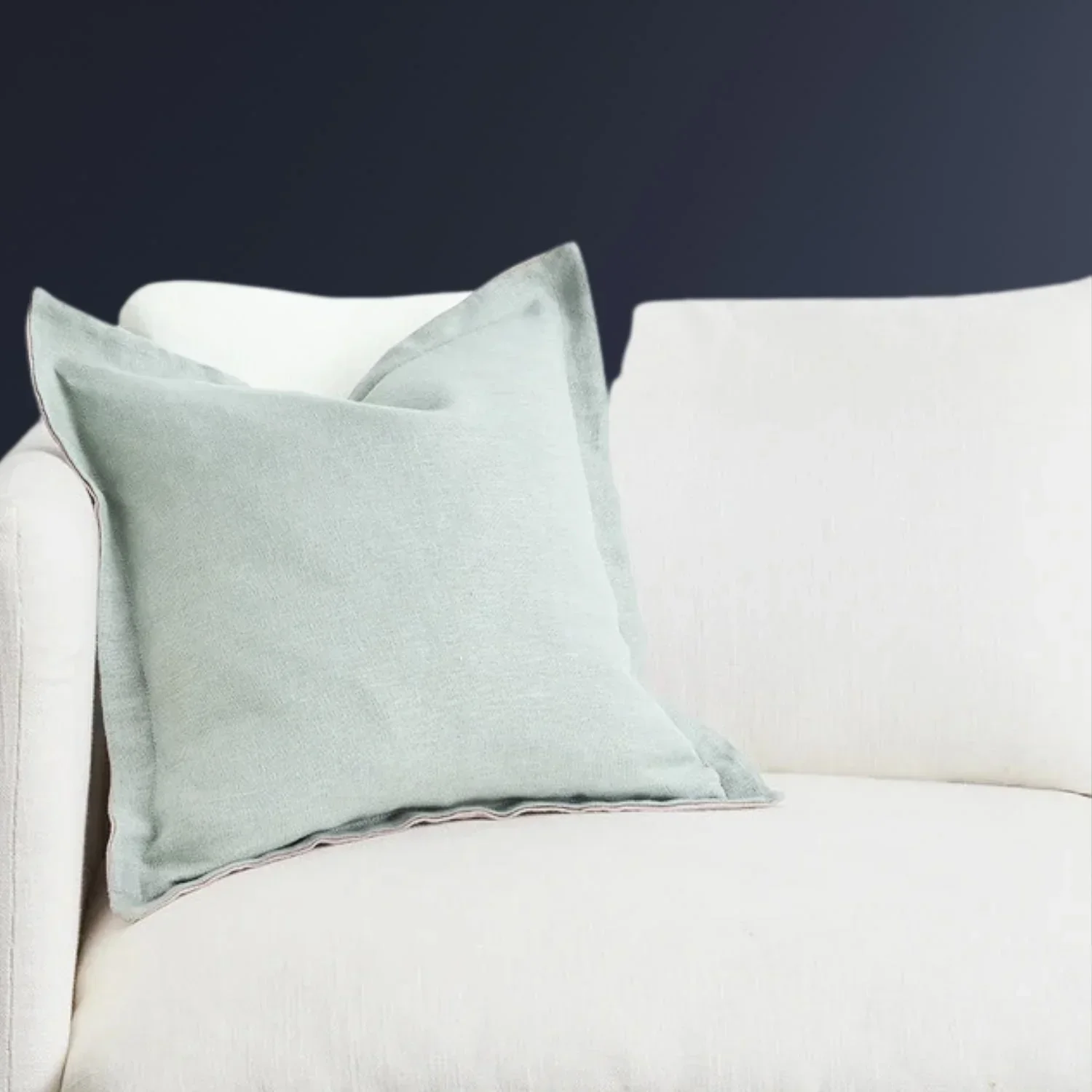 K Ø2 - Seamist + Lavender Linen Cushion Cover - Image 3