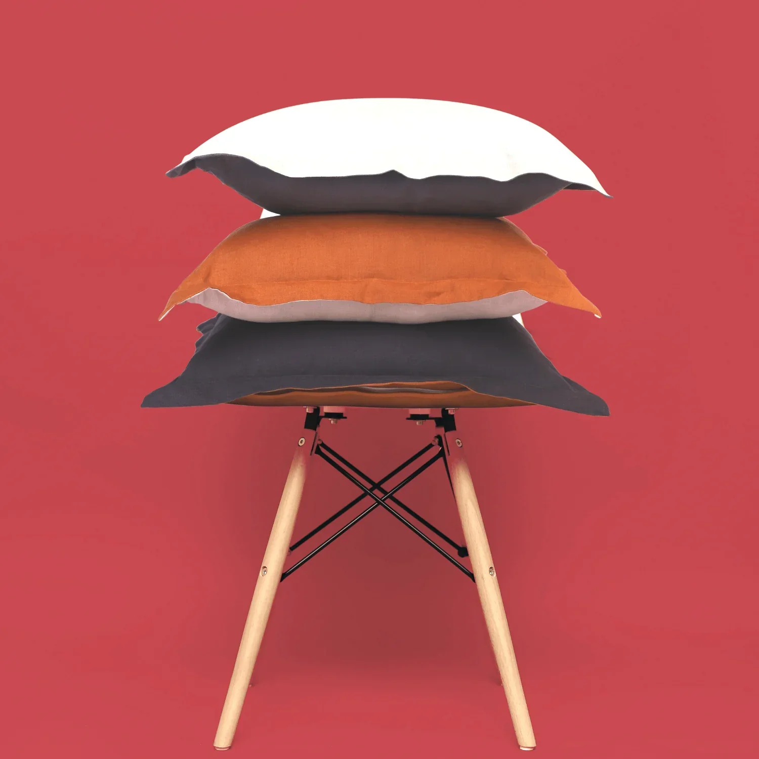 K Ø5 - Lavender + Terracotta Linen Cushion Cover - Image 7