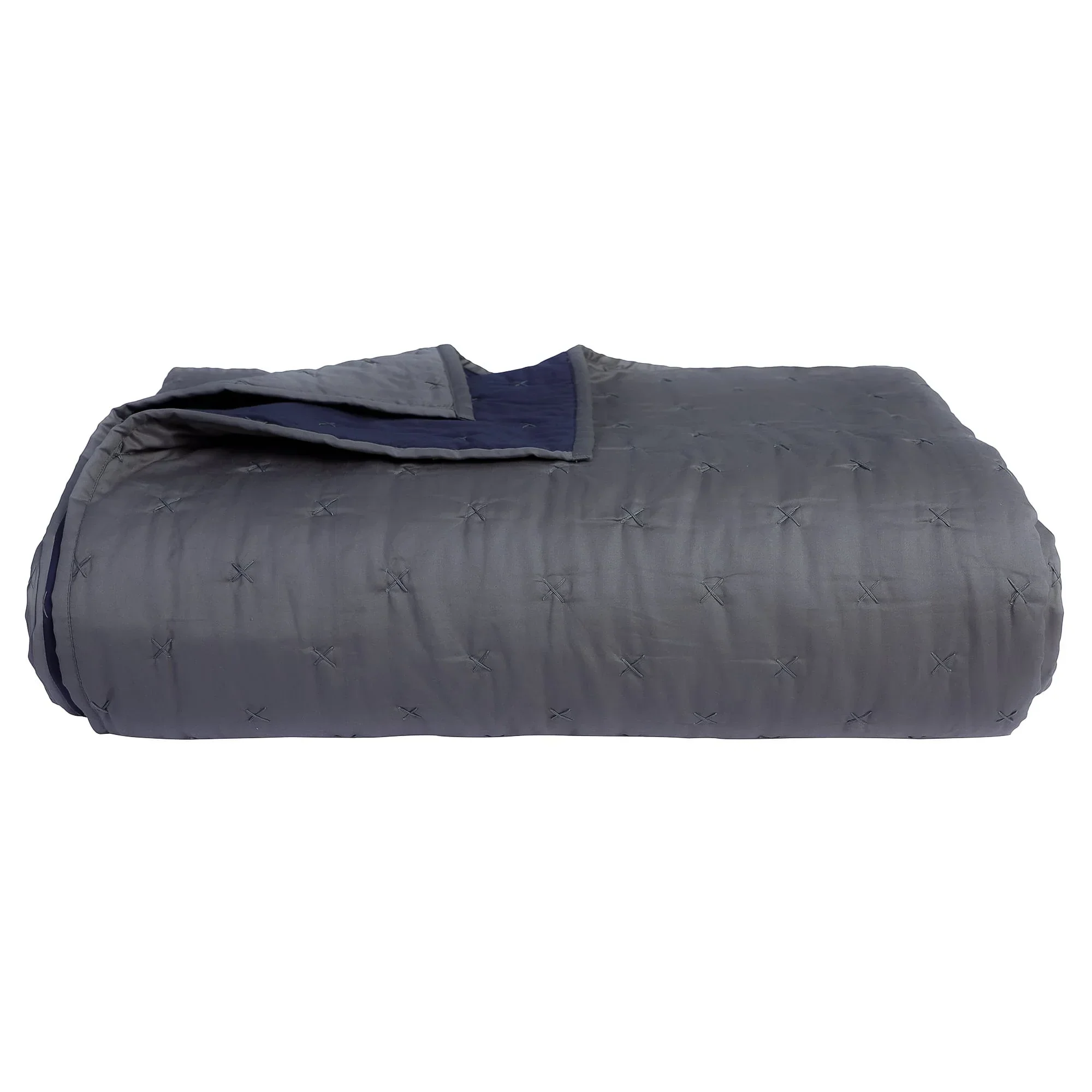 STITCH कख1 - REVERSIBLE KANTHA Bedspread With 2 SHAMS