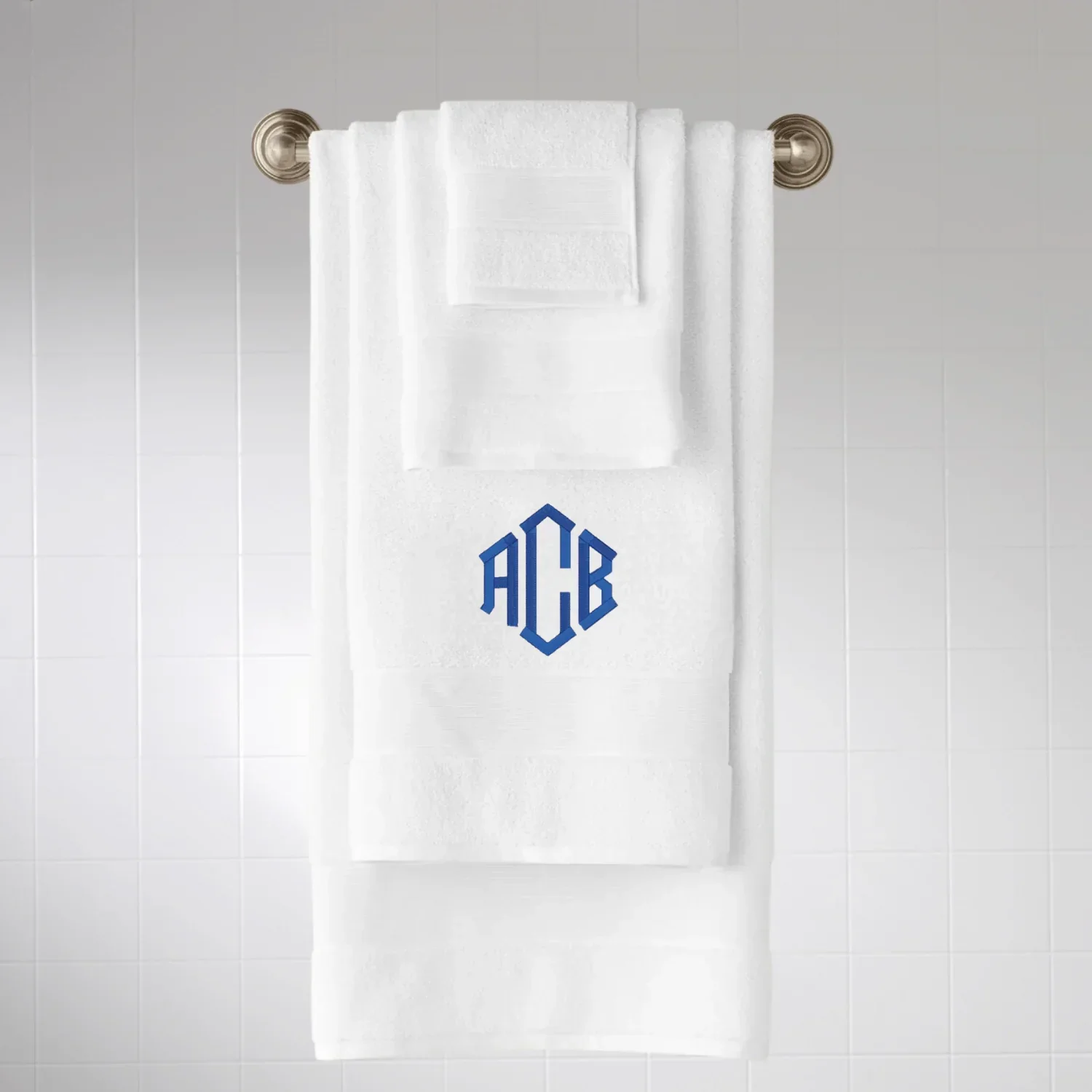 Organic Cotton Luxury Bath Towel – BT01 Monogram Towel - Image 5