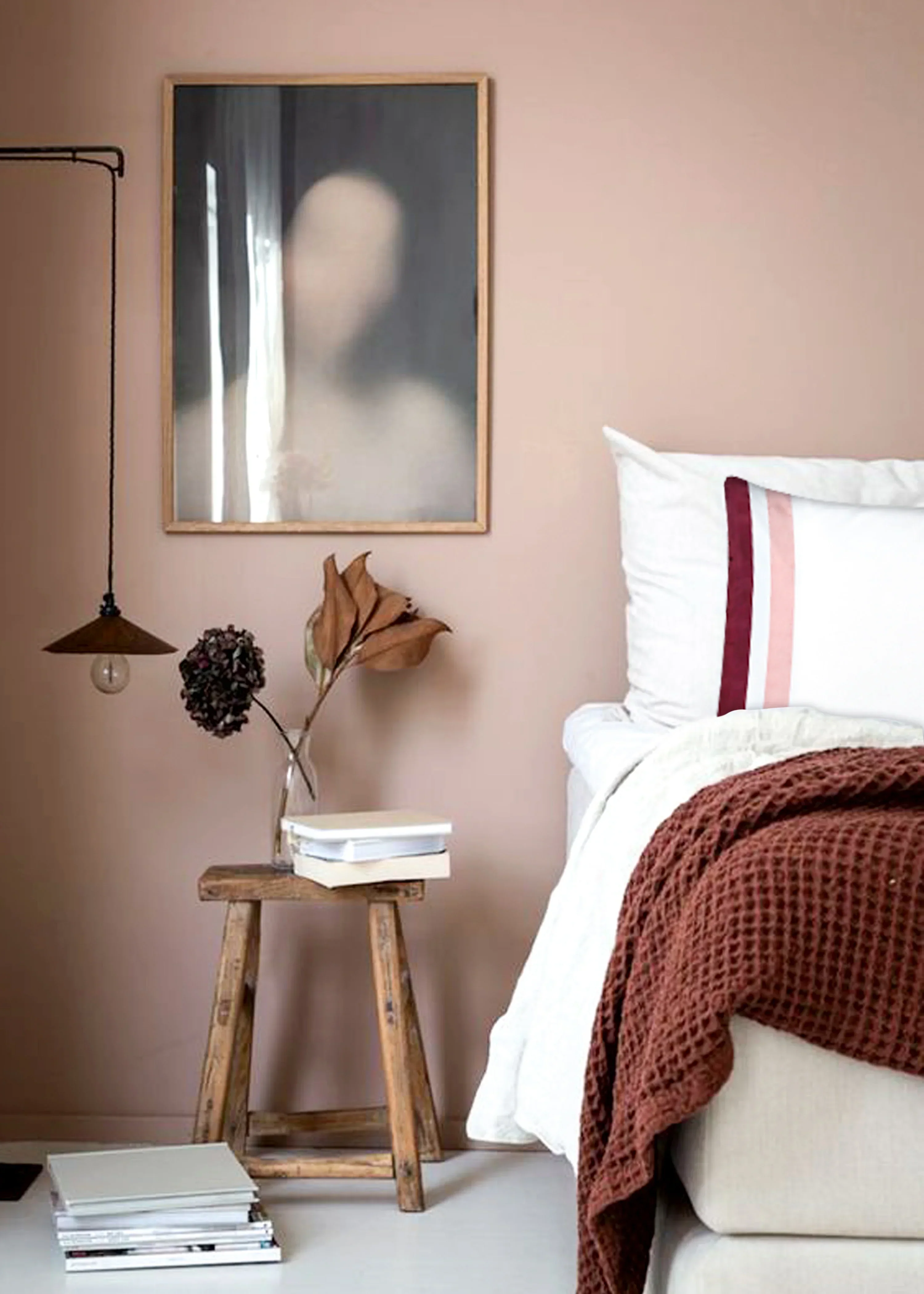 400TC PERCALE MINIMALIST BEDDING SET - SATIN CABERNET - Image 3