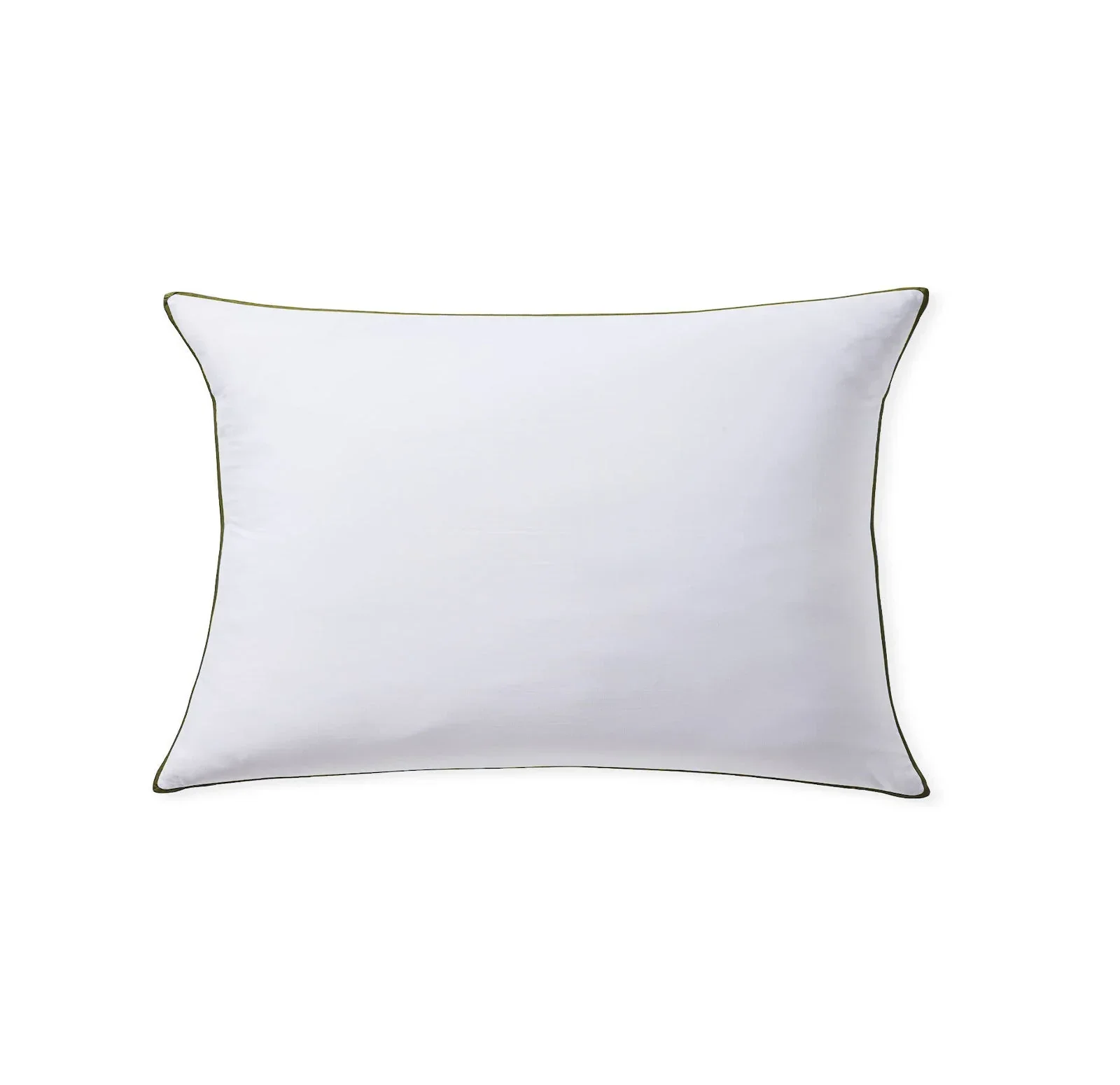 400TC PERCALE WHITE SET - PIPED DREAMS OLIVE EDIT - Image 4