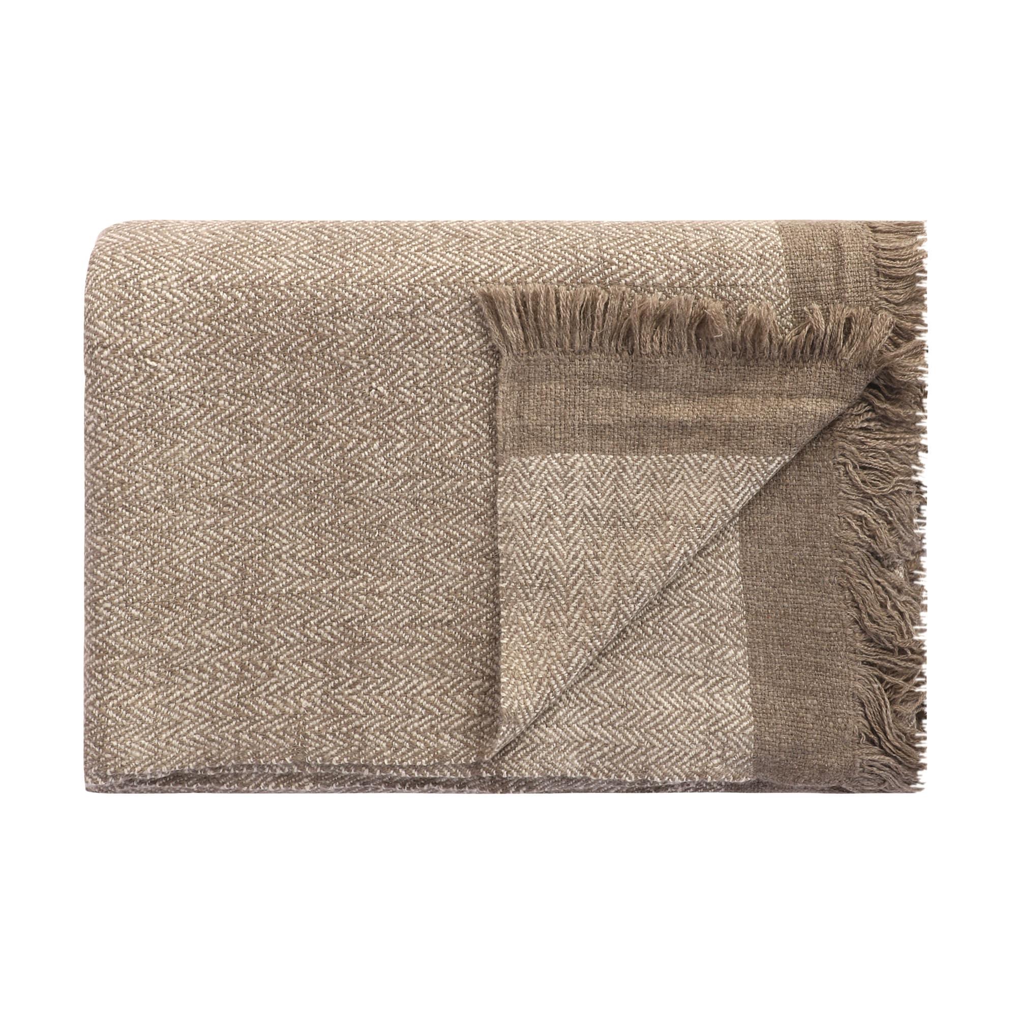 PURE PASHMINA BLANKET THROW - Herringbone COLOUR Series - Image 7