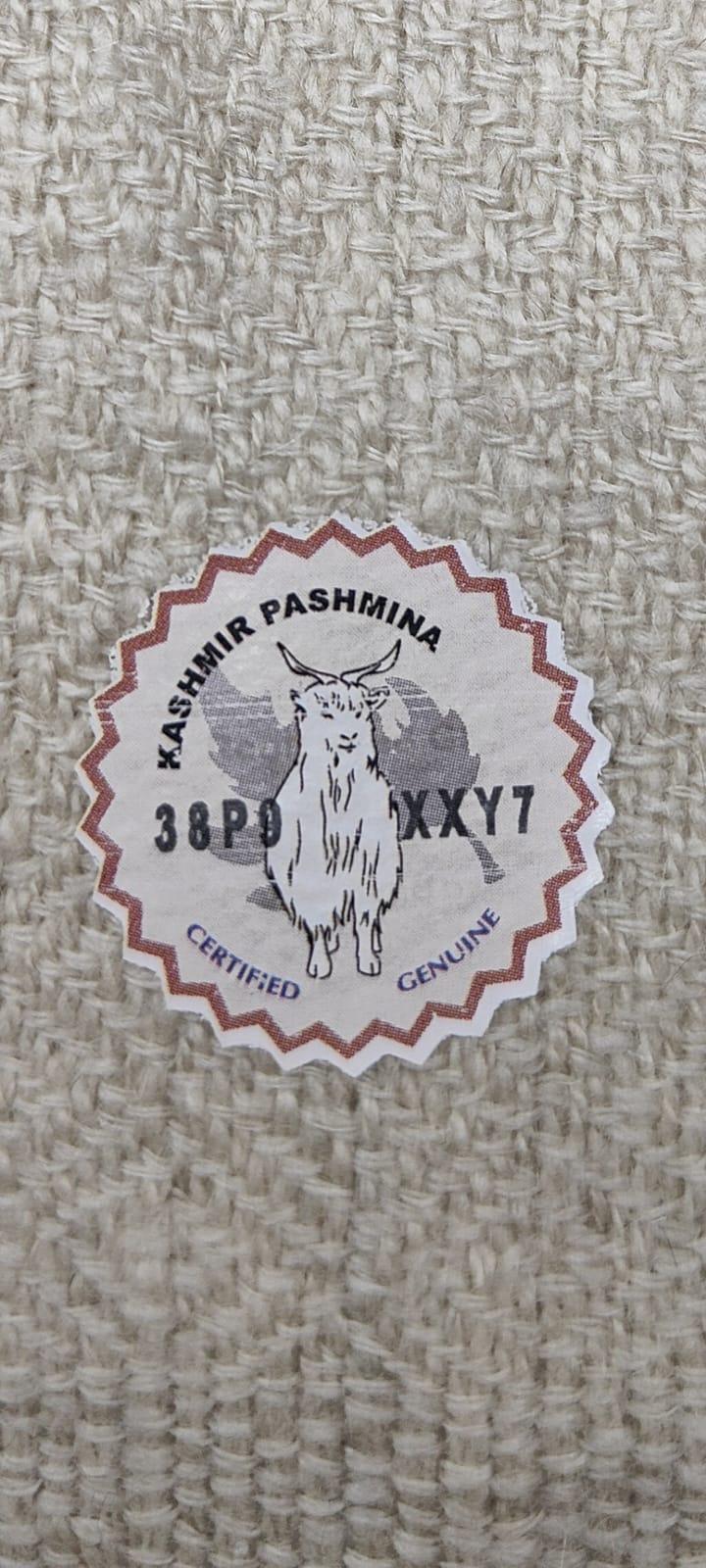 PURE PASHMINA BLANKET THROW - Herringbone COLOUR Series - Image 8