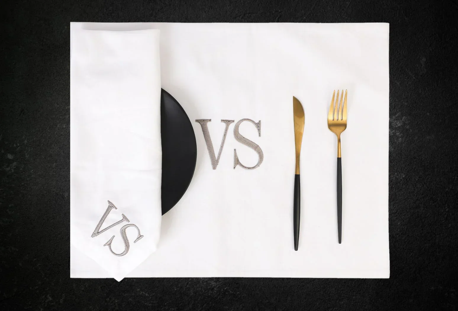TABLE Ø6  - MONOGRAM TABLE NAPKIN [SET OF 2] - Image 4