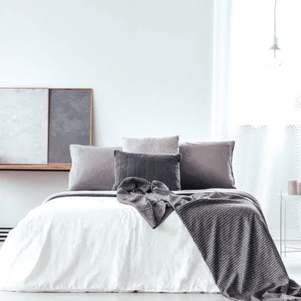 400TC PERCALE WHITE DUVET COVER - CLASSIC PLAIN WHITE - Image 5