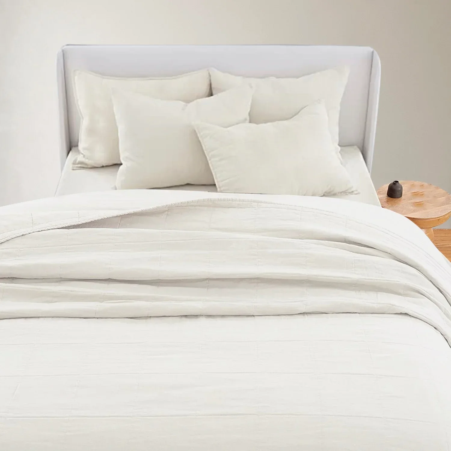 COORDINATE  Ø7 - WHITE LINEN QUILT - Image 3
